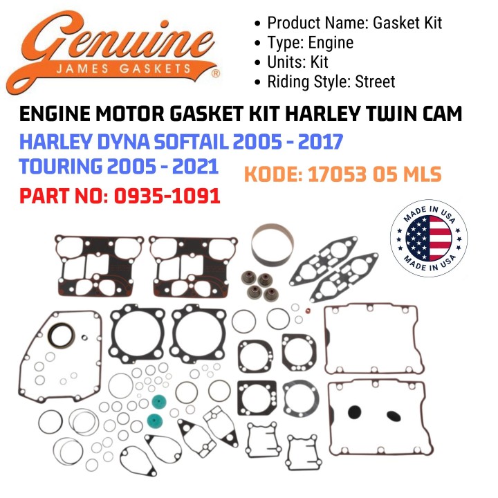 Jack 13 motor ENGINE MOTOR GASKET KIT HARLEY TWIN CAM HARLEY DYNA