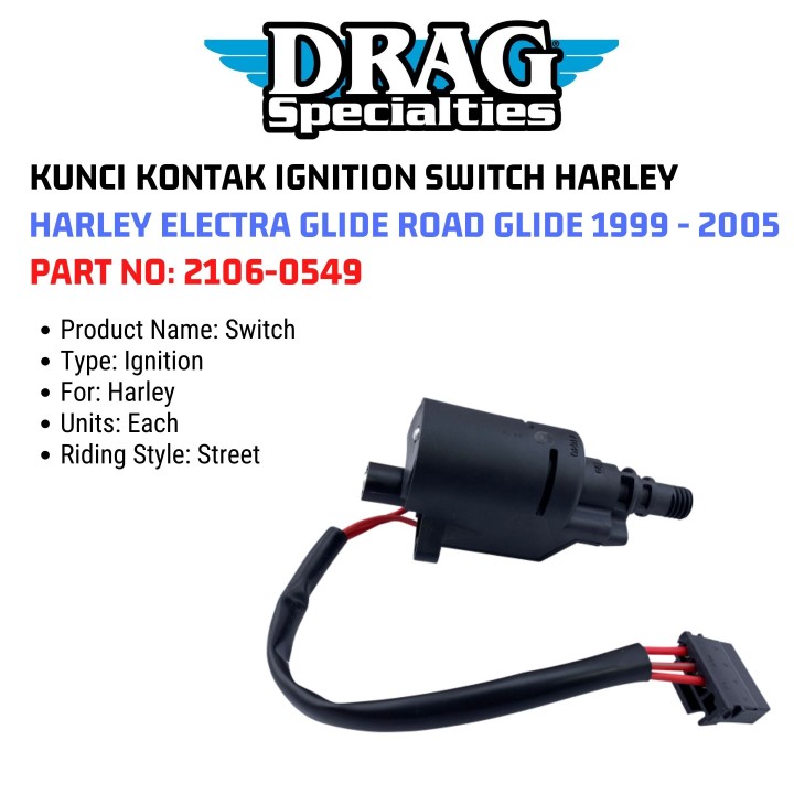 Jack 13 motor KUNCI KONTAK IGNITION SWITCH HARLEY FOR HARLEY ELECTRA