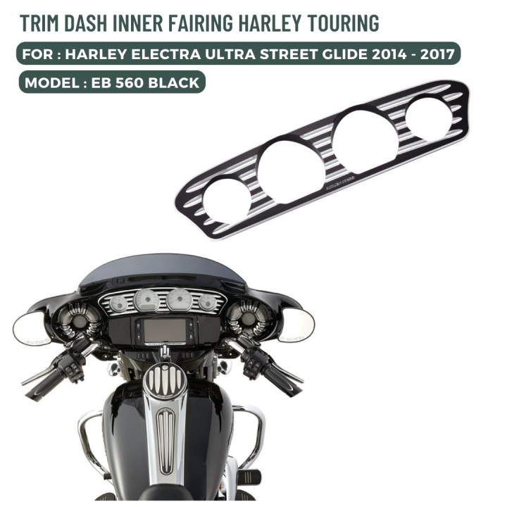 Budung Cycles Inner fairing dash gauge trim 560 for harley touring
