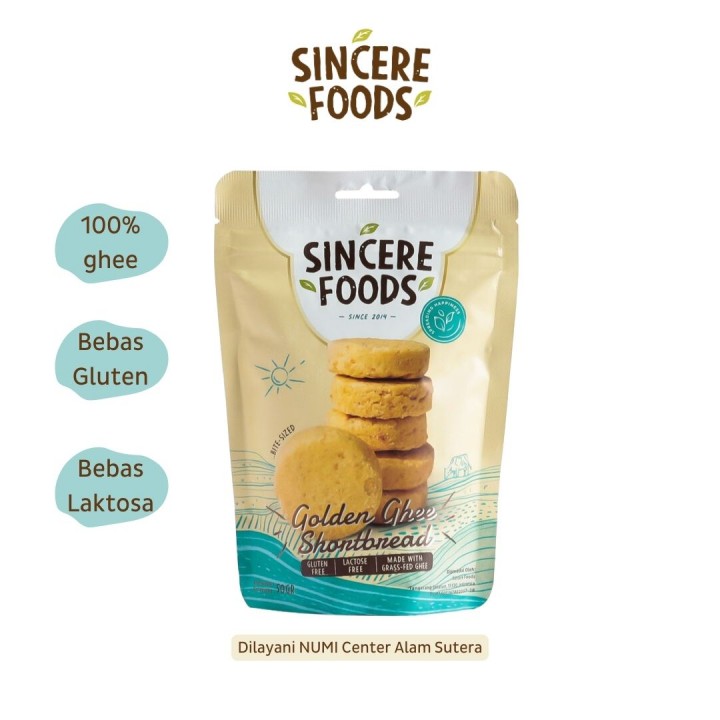 Sincere Foods 50G GOLDEN GHEE SHORTBREAD COOKIES SINCERE FOODS