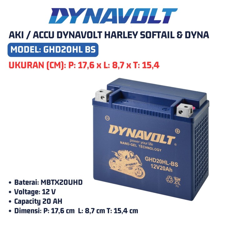 Jack 13 motor - AKI / ACCU DYNAVOLT 20 AH HARLEY SOFTAIL & DYNA MODEL ...