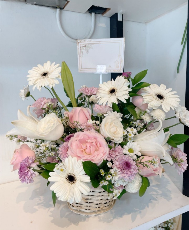 Osela rose basket flowers