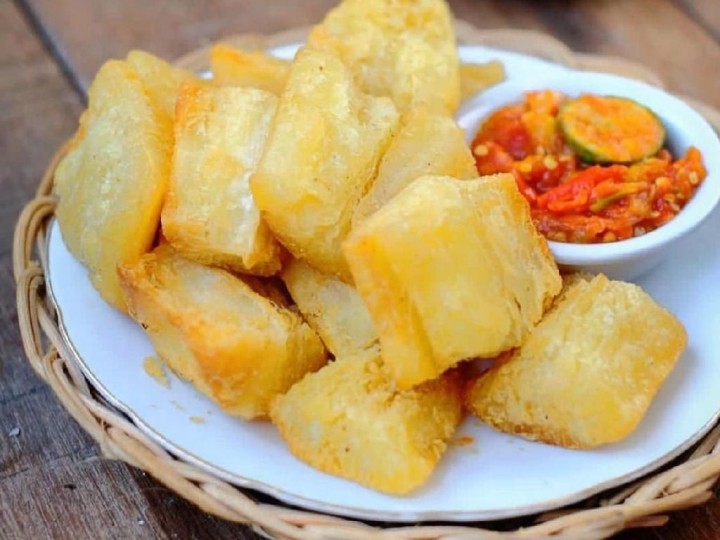 Singkong goreng orginal + sambal NM