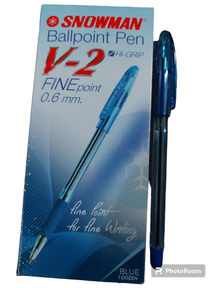 GnQ Cell Snowman ballpoint Pen V2 biru