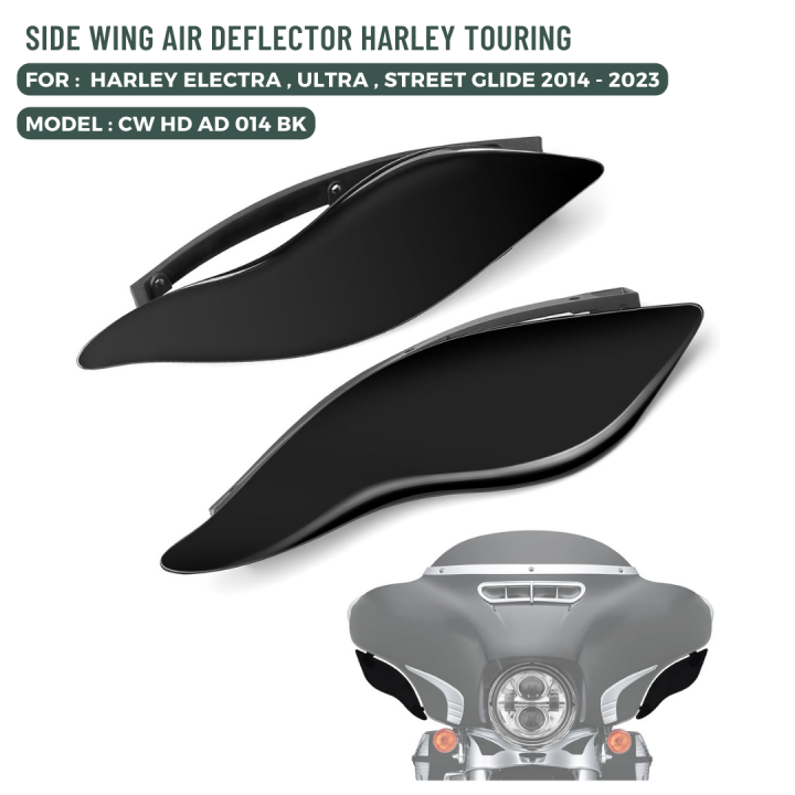 Budung Cycles SIDE WING AIR DEFLECTOR HARLEY TOURING ELECTRA ULTRA