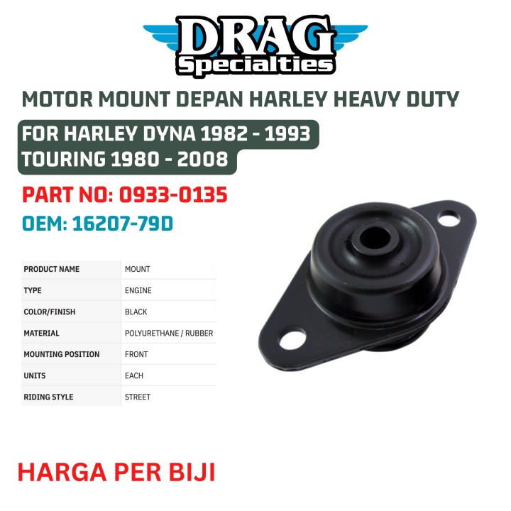 Budung Cycles - MOTOR MOUNT DEPAN HARLEY HEAVY DUTY FOR HARLEY
