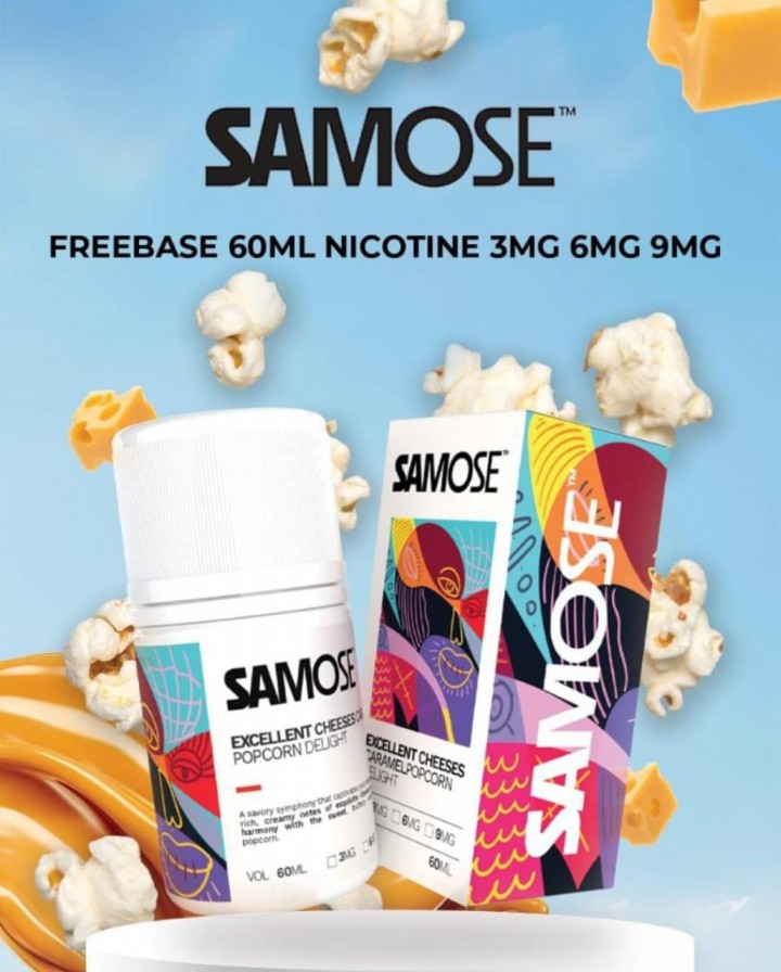 uNics Vape Store SAMOSE 60ML Excellent Cheeses Caramel Popcorn
