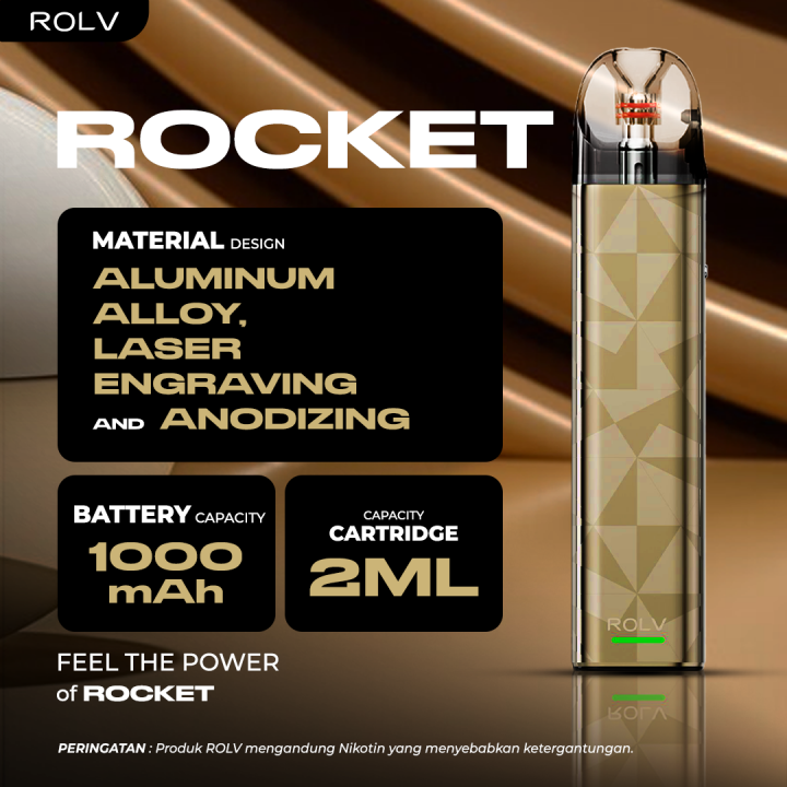 Rocket Click Pod uNics Vape Store - ROCK ROCKET Pod Kit 30W 1000mAh 2ML Capacity ...