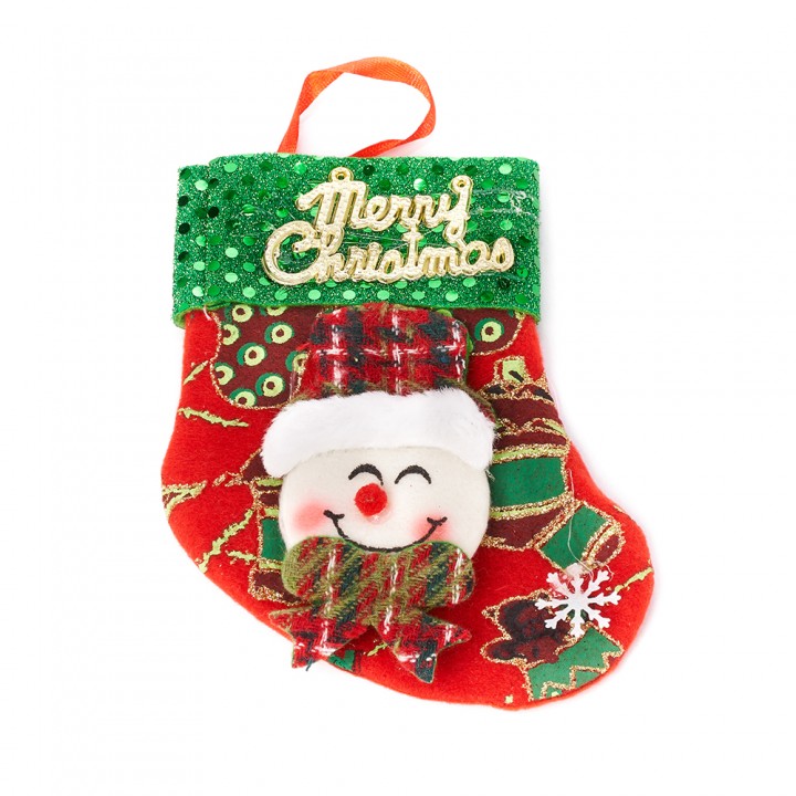 www.yeraya.com - Gantungan Kaos Kaki Natal Tebal / Hijau Merry Christmas