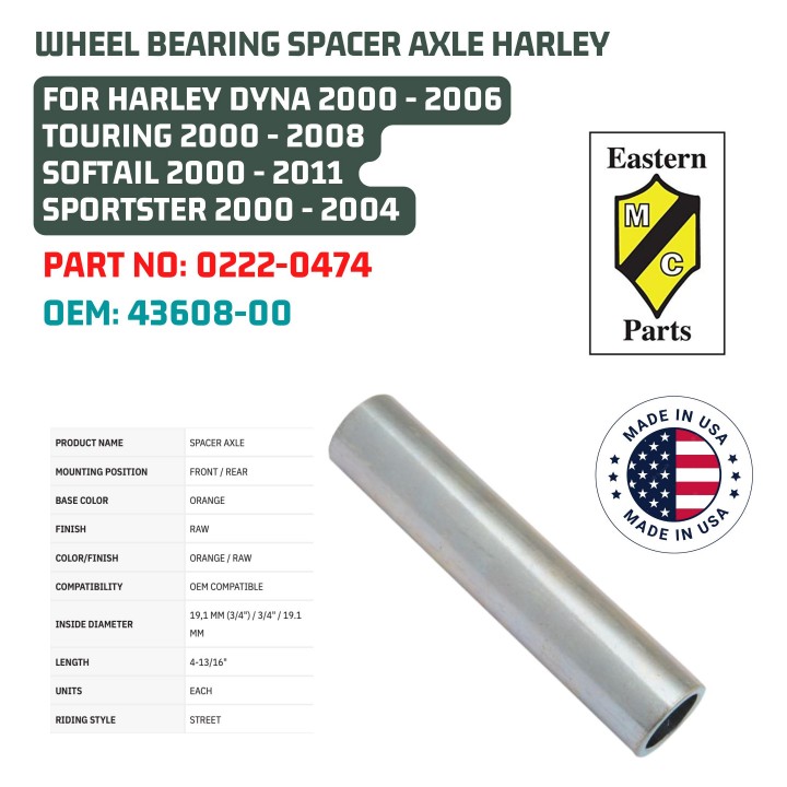 レブフィニ ハーレー Replacement Wheel Axle Middle Glide Xl 08-Up CH Rebuffini バイク