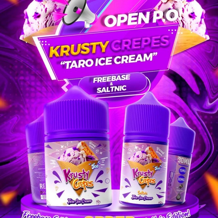 Fadillah Vapor - Krusty Crepes V6 60ML - Taro Ice Cream
