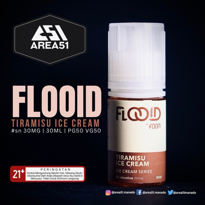 Area51 Katamso - FLOOID SALT - TIRAMISU ICE CREAM 30ML Area51 Katamso - FLOOID SALT - TIRAMISU ICE CREAM 30ML