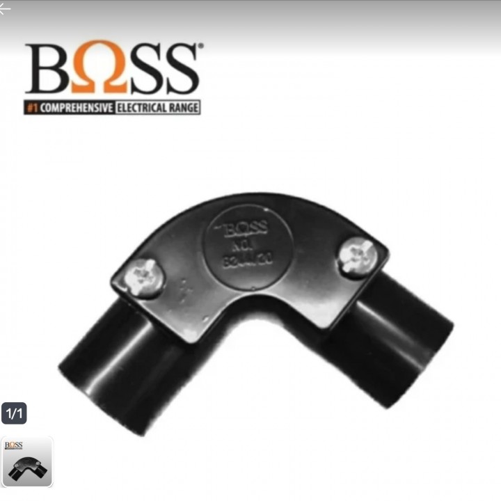 SahabatListrik - BOSS ELBOW 20MM HITAM