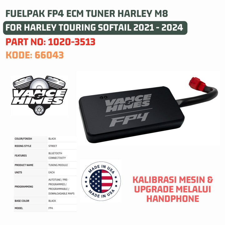 Budung Cycles - VANCE HINES FUELPAK FP4 ECM TUNER HARLEY M8