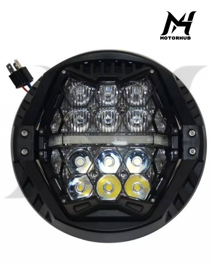 7 inch motorfiets ronde LED koplamp behuizing emmer W