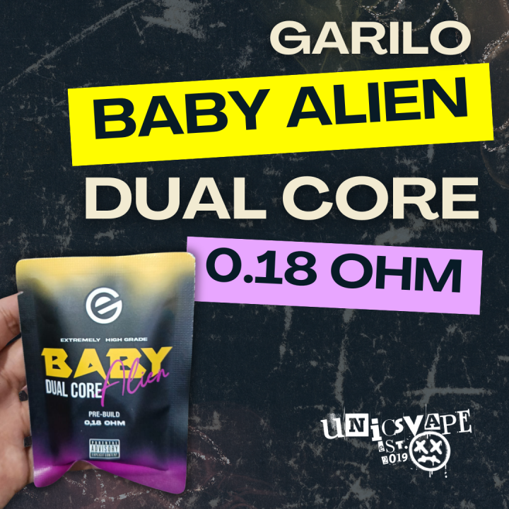 uNics Vape Store - Coil Prebuild GARILO Baby Alien Dual Core Coil by ...