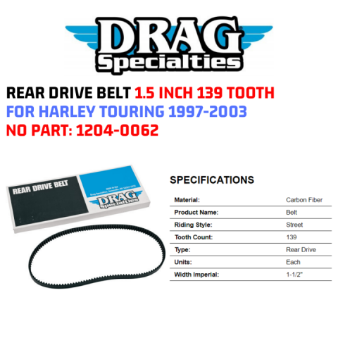139 tooth drive belt