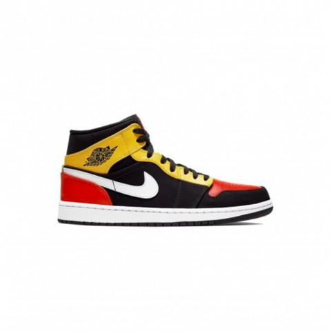 HYPEBEASTYLE - AIR JORDAN 1 MID SE BLACK TEAM ORANGE/AMARILLO