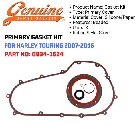 Primary Cover Gasket Kit for Electra Glide Ultra Limited Touring FLHT 2007- Up Primary Cover Gasket Kit for Electra Glide Ultra Limited Touring FLHT 2007- Up