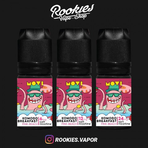 Beli Komodo Breakfast Salt - Pink Beach | Rookies Vapor