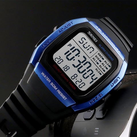SKMEI OFFICIAL STORE - Jam Tangan Pria Digital SKMEI 1278 BLUE Water ...