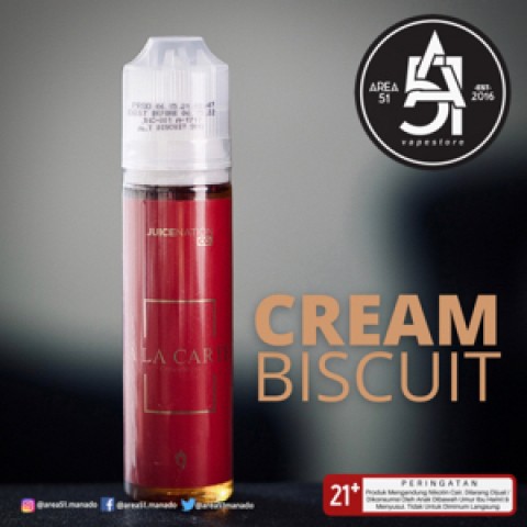 Area 51 Vapestore Manado Ala Carte Masterpiece Merah Cream Biscuit 60ml