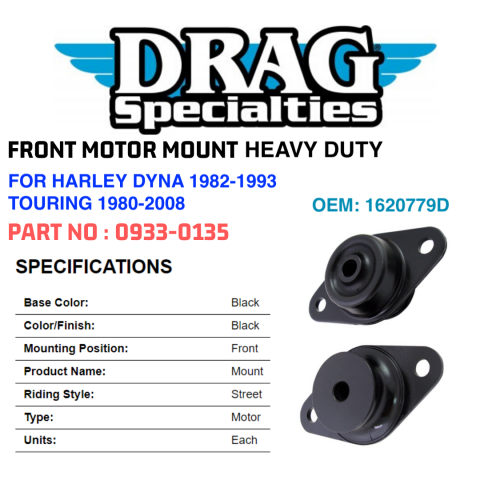 Drag Specialties Fron ISO-Mount™ Motor Mount For Harley 80-08 FL FX Drag Specialties Fron ISO-Mount™ Motor Mount For Harley 80-08 FL FX