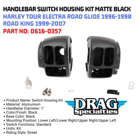 For Harley: Switch Caps Black 6 Pcs Black Compatible With Harley Davidson 96up XL - View #6