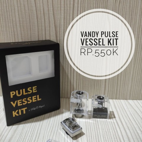 VandyVape Pulse Vessel RBA [Gunmetal] - Vapekanbaru : Vape Store Pekanbaru 