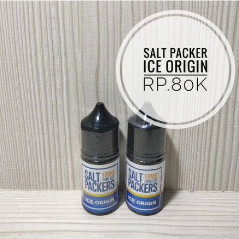 VAPEPACKERS SALT PACKERS ICE ORIGIN SALT 18MG 30ML - Vapekanbaru : Vape Store Pekanbaru 