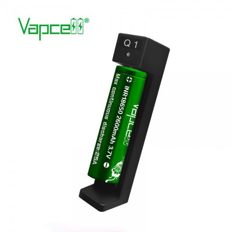CHARGER VAPCELL Q1 1 SLOT - Vapekanbaru : Vape Store Pekanbaru 