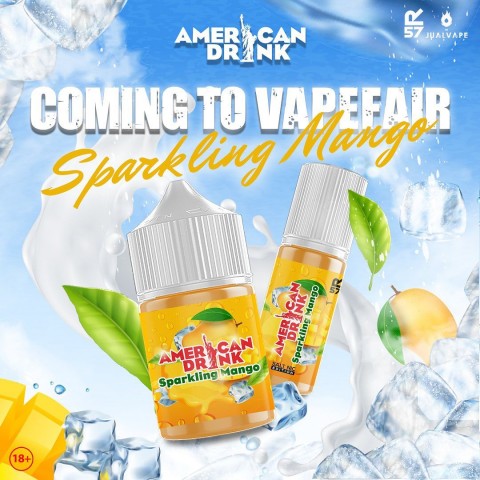 American Drinking Sparkling Mango Pods - Vapekanbaru : Vape Store Pekanbaru 