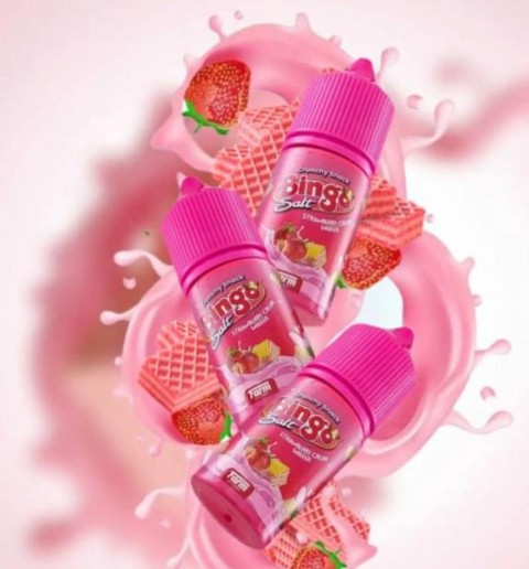 FARM BINGO V2 (STRAWBERRY CREAM WAFER) SALT 25MG 30ML - Vapekanbaru : Vape Store Pekanbaru 