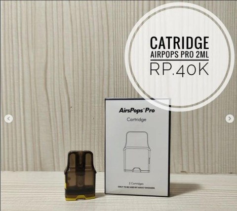 CATRIDGE AIRPOPS PRO 2ML - Vapekanbaru : Vape Store Pekanbaru 