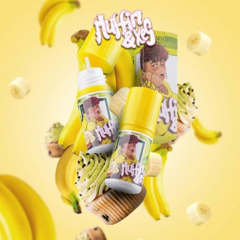 Muffin and Xes V3 Banana Cupcake Pods Friendly 30ml 12mg - Vapekanbaru : Vape Store Pekanbaru 