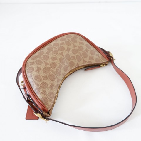 Branded Outlet - COACH LUNA SHOULDER BAG IN SIGNATURE CANVAS