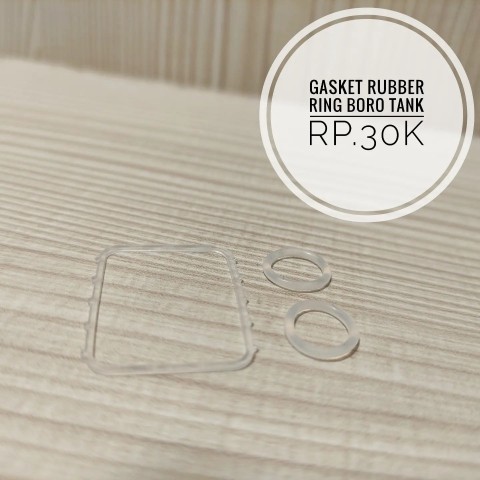 Gasket rubber ring frame for boro tank white - Vapekanbaru : Vape Store Pekanbaru 