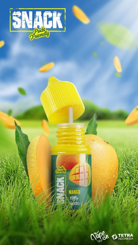 TETRA SNACK MANGO PODS FRIENDLY 12MG 30ML - Vapekanbaru : Vape Store Pekanbaru 