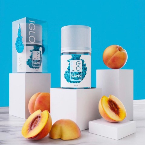Iglo Sans Peach Apricot 60ml - Vapekanbaru : Vape Store Pekanbaru 