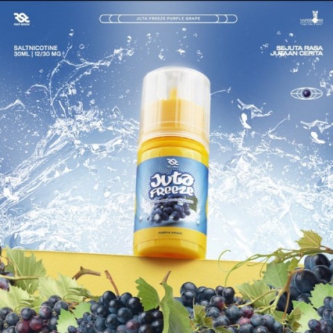 Juta Freeze Purple Grape Salt 30ml - Vapekanbaru : Vape Store Pekanbaru 