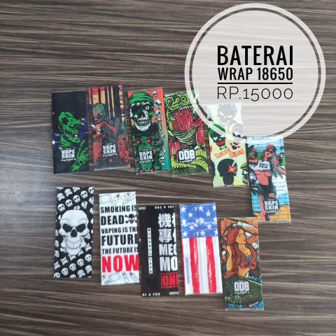 WRAP BIASA 18650 - Vapekanbaru : Vape Store Pekanbaru 