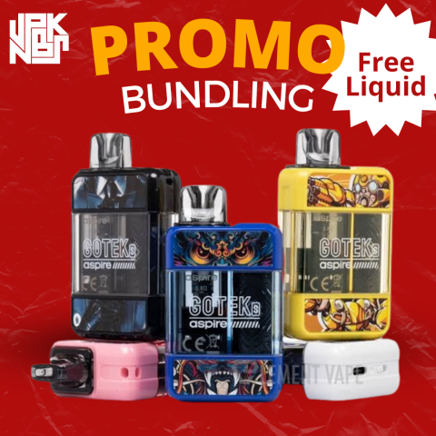 ASPIRE GOTEK S FREE LIQUID - Vapekanbaru : Vape Store Pekanbaru 
