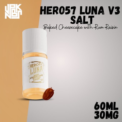 R57 Luna V3 Baked Cheesecake with Rum Raisin Salt Nic 30ML - Vapekanbaru : Vape Store Pekanbaru 
