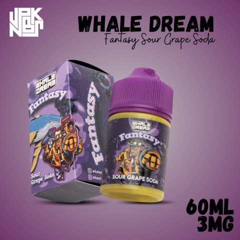 Whale Dream Fantasy Sour Grape Soda 60ml (2023) - Vapekanbaru : Vape Store Pekanbaru 