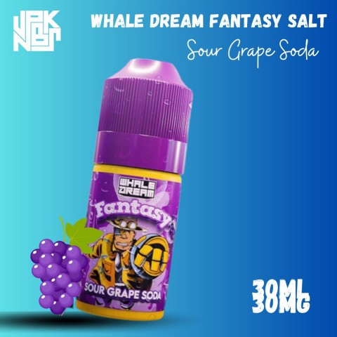 WHALE DREAM FANTASY SOUR GRAPE SODA Salt 30MG 30ML - Vapekanbaru : Vape Store Pekanbaru 