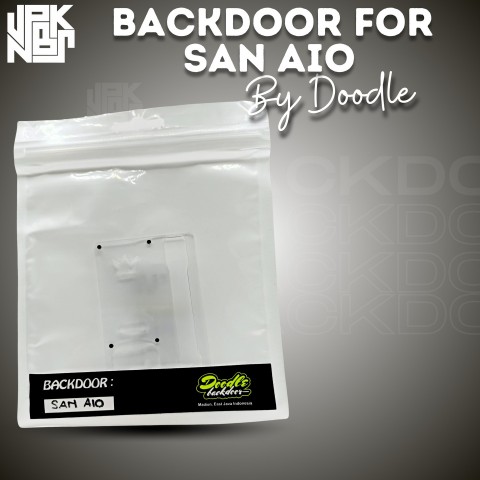 BACKDOOR CLEAR SAN AIO BY DOODLE - Vapekanbaru : Vape Store Pekanbaru 