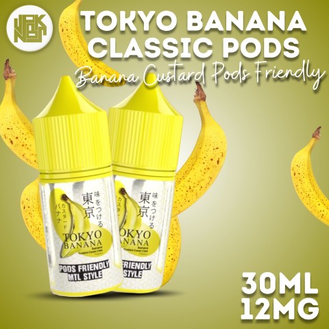 VAPEZOO TOKYO BANANA CLASSIC PODS FRIENDLY 12MG 30ML - Vapekanbaru : Vape Store Pekanbaru 