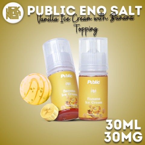 Public Eno Banana Ice Cream 30MG 30ML - Vapekanbaru : Vape Store Pekanbaru 