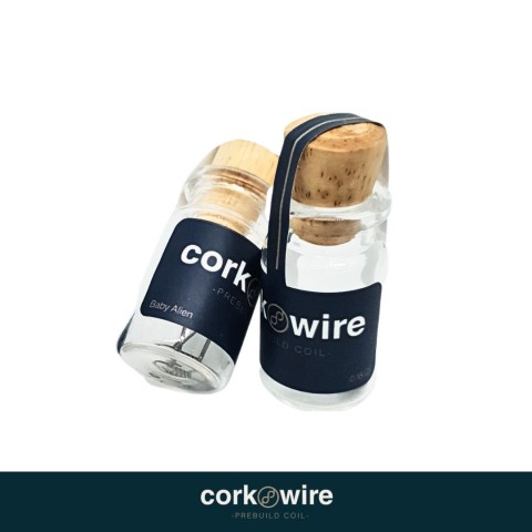 CORK N WIRE BABY ALIEN DUAL PREBUILD COIL BY PODGASM