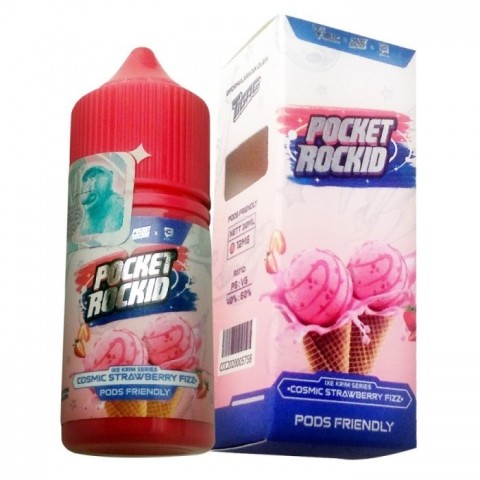 Pocket Rockid Cosmic Strawberry Fizz Pods Friendly 30ML - Vapekanbaru : Vape Store Pekanbaru 